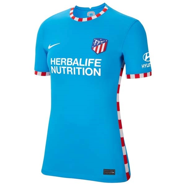 Tailandia Camiseta Atletico Madrid Tercera Equipación Mujer 2021/2022